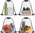 Sportbeutel mit Kordelzug – für Party und Festival, verstellbar, wasserbeständig, 4 Stück, 42 × 33 cm