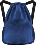 Sportbeutel mit Kordelzug — unisex, wasserbeständig, blau